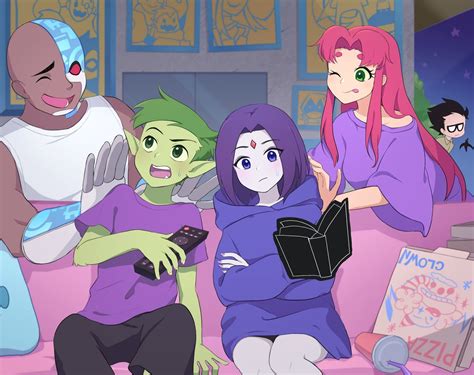 Teen Titans Fanart, Teen Titans Go, Marvel Dc, Raven Beast Boy ...