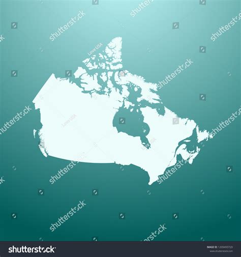 Vector Map Canada Stock Vector (Royalty Free) 1209493720 | Shutterstock