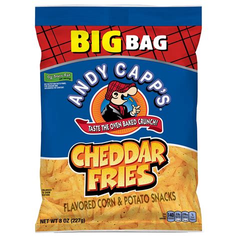 Andy Capp's Big Bag Cheddar Flavored Fries, 8 oz - Walmart.com ...