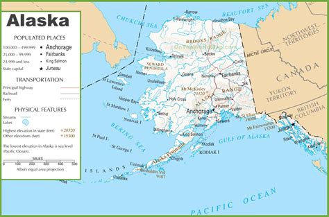 Alaska Road And Railroad Map - Printable Map Of Alaska | Printable Maps