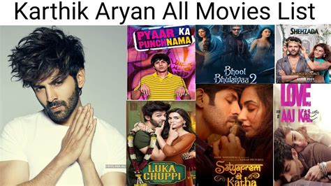 Karthik Aryan All Movies List, Karthik Aryan Hit and Flop Movies List,#srk#bollywood - YouTube