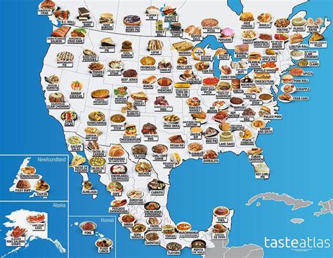 Platos tipicos de ciudades estados USA | Around the world food, Map ...