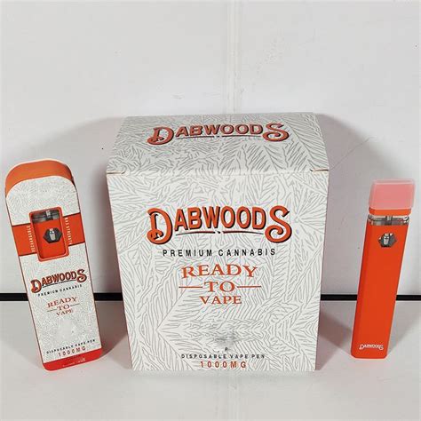 Dabwoods Disposable Vape Pens 1ml Empty Rechargeable Device Thick Oil ...