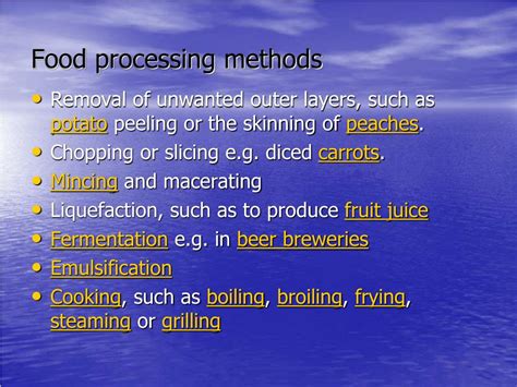 PPT - Food Processing Technology PowerPoint Presentation - ID:211334