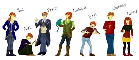 Weasley Siblings by Orchideacae on DeviantArt