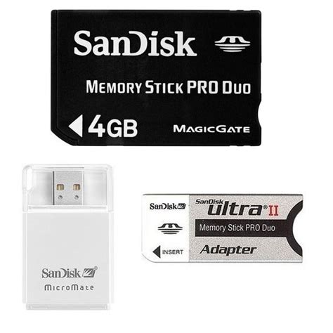 Memory Stick Pro Duo Adapter - 8GB Sony Memory Stick PRO-HG Duo ...