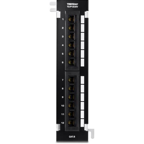 12-Port Cat6 Unshielded Wall Mount Patch Panel with Included 89D ...