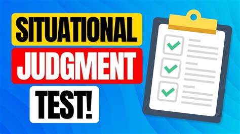 SITUATIONAL JUDGMENT TEST Questions & Answers! (How to PASS a Situational Judgement Test!) - YouTube