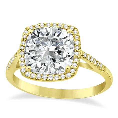 Moissanite & Diamond Cocktail Ring 14k Yellow Gold (2.40ct) - CBR589