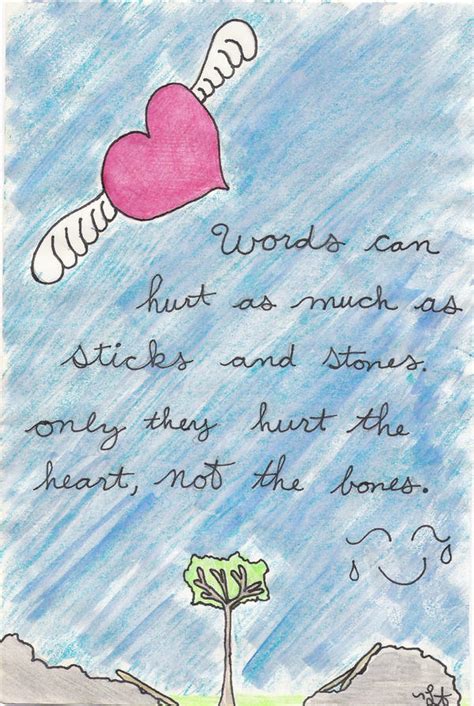 Sticks and Stones:quote by artzydancer234 on DeviantArt