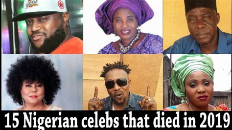 15 Nigerian celebs that died in 2019 - YouTube