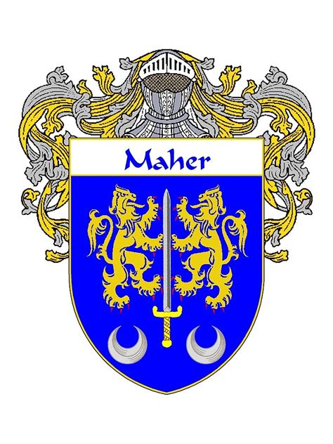 "Maher Coat of Arms/Family Crest" Canvas Print by IrishArms | Redbubble