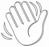Waving Hand coloring Page  ColouringPages sketch template