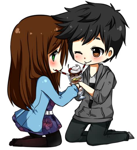 Download Chibi Couple Love Anime HD Image Free HQ PNG Image | FreePNGImg