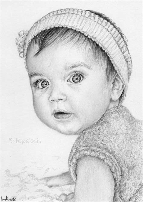 #kid #baby #girl #child #drawing #art #realism #cute #pretty #eyes #pencils #draw #art # ...