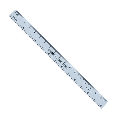 Flexible Steel Ruler with Millimeters and Inches mm in Metal Gauge Ruler