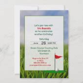 Golf Birthday Party Invitation | Zazzle