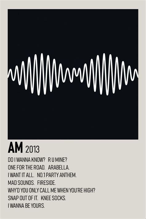 arctic monkeys AM poster | Music poster design, Music poster, Movie poster wall