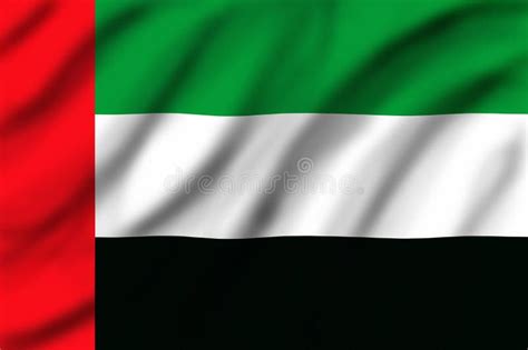 United Arab Emirates flag stock illustration. Illustration of green - 4067535