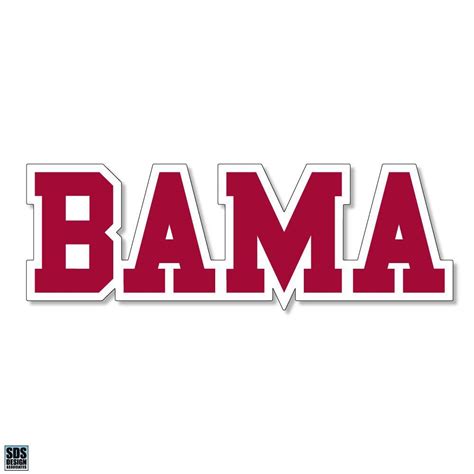 Bama | Alabama 2" Bama Block Durable Sticker | Alumni Hall