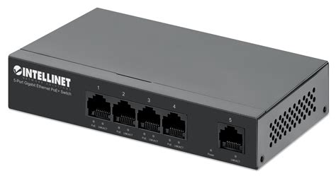 Intellinet 5-Port Gigabit Ethernet PoE+ Switch (561792)