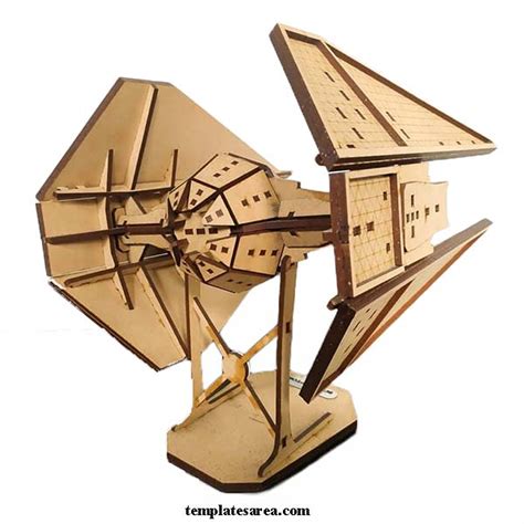 DIY Star Wars Interceptor Model: Free Laser Cut Files