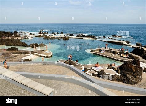 Natural pools , Porto Moniz Stock Photo - Alamy