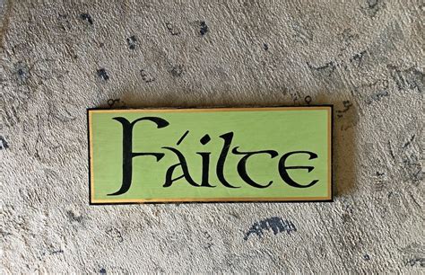 Failte Sign/irish Sign/wooden Sign/hand Painted Sign/welcome - Etsy