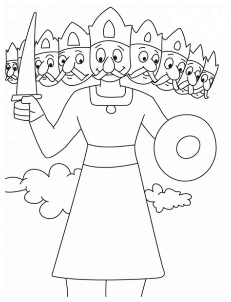 Navratri Coloring Pages - family holiday.net/guide to family holidays on the internet