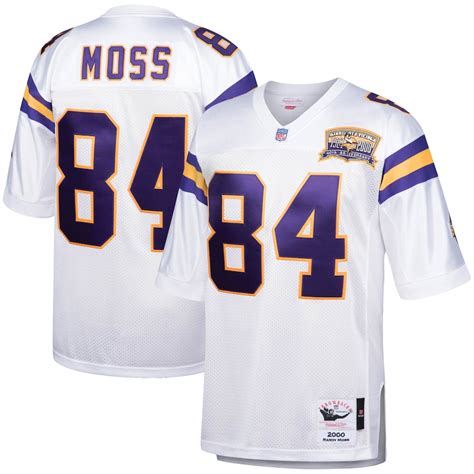 Men's Mitchell & Ness Randy Moss White Minnesota Vikings 2000 Authentic ...