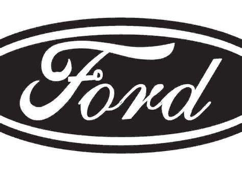 White Ford Logo - LogoDix