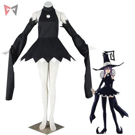 MMGG Halloween anime cosplay Black Star cosplay Soul Eater cosplay costume magic cat dress witch ...