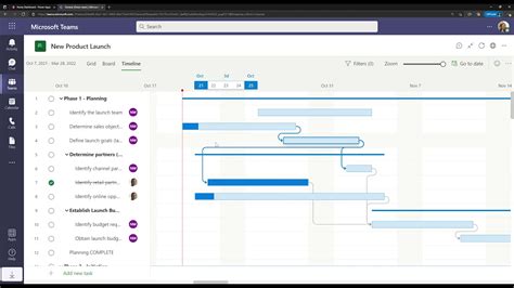 Microsoft teams planner project management