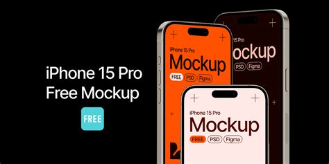 🆕 iPhone 15 Pro Mockups! [FREE] 🆕 | Figma