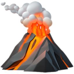 Volcano Emoji (U+1F30B)