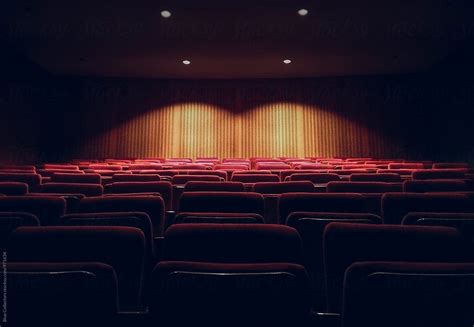 "Close Up View Of Red Theatre Seats In Rows" by Stocksy Contributor "Blue Collectors" - Stocksy