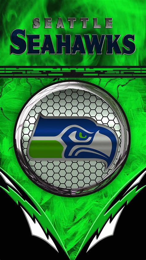 Download Seahawks Logo Cool Green Design iPhone Wallpaper | Wallpapers.com