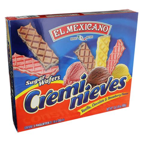 El Mexicano Cremi Nieves Sugar Wafers Variety Pack - Shop Cookies at H-E-B