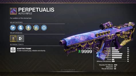 Perpetualis PvE God Roll - Deltia's Gaming