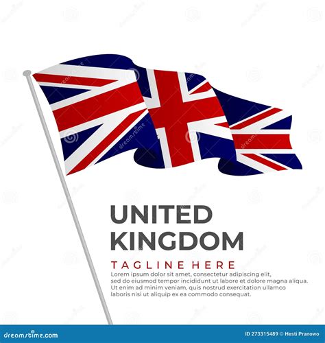 Template Vector United Kingdom Flag Modern Design Stock Vector ...