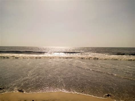 Sunset at the Beach in Mumbai, India Stock Image - Image of skyline ...