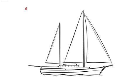 4 Ways To Draw A Boat Boat Drawing Boat Drawing Simple Ship Drawing ...