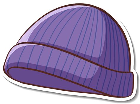 Diseño de etiqueta con gorro violeta aislado 2970311 Vector en Vecteezy