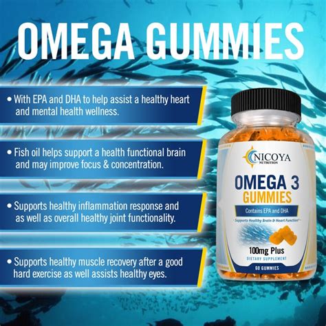 Omega 3 Fish Oil Vitamin Gummy Supplement | Nicoya Nutrition