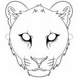 Lion Face Mask Coloring Page  Free Printable Coloring Pages sketch template