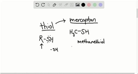 SOLVED:Write the IUPAC name of each thiol.