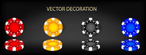 Volumetric casino chips of different colors 16122858 Vector Art at Vecteezy