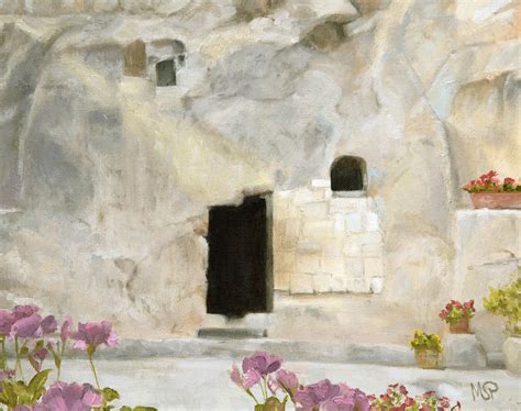 The Empty Tomb, Garden Tomb, Christian Art, Easter Art Print, Christian ...