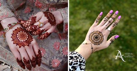 Minimalistic Mandala Mehendi Designs For Intimate Weddings