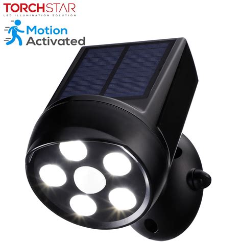 TORCHSTAR Outdoor LED Solar Motion Sensor Security Lights, Black - Walmart.com - Walmart.com